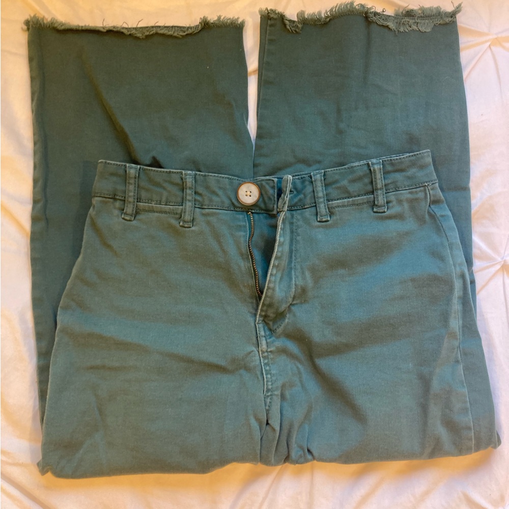 Vintage wide leg cropped pants